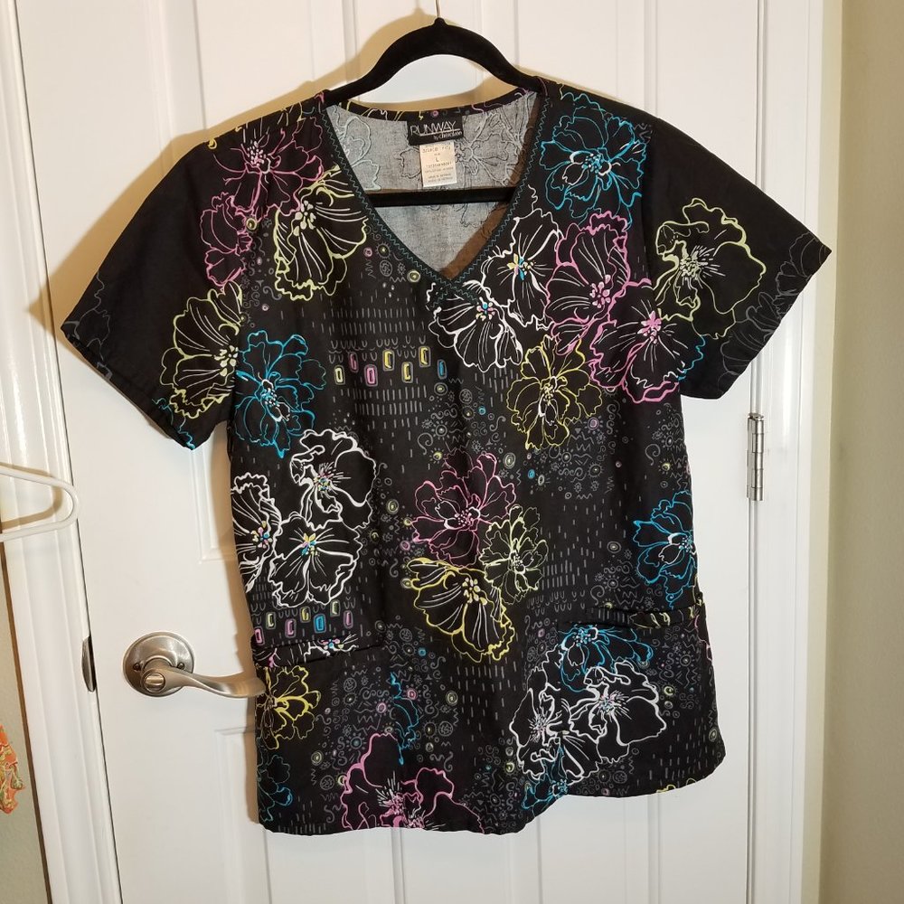 cherokee scrub top